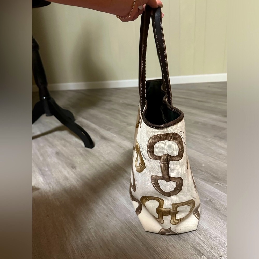 ❌❌ SOLD ❌❌. DO NOT BUY Large Canvas Tote Bag w Leather trim - Picture 9 of 15